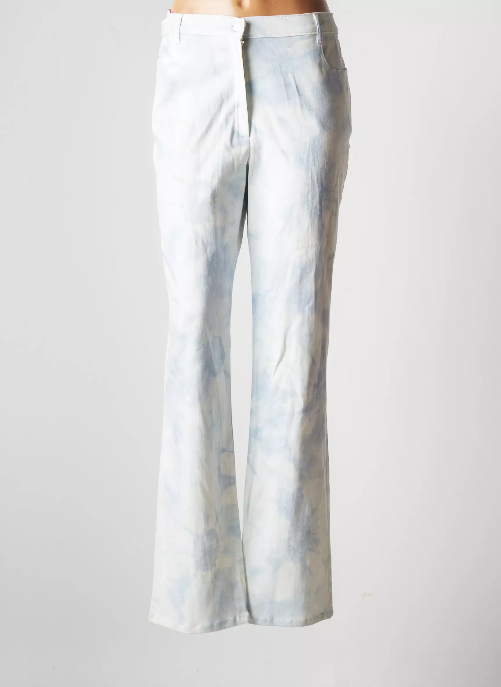 Lucchini Pantalons Droits Femme couleur bleu