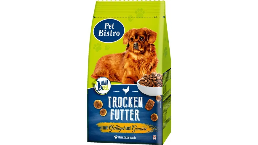 Pet Bistro Trockenfutter für Hunde mit Geflügel und Gemüse 2 kg
