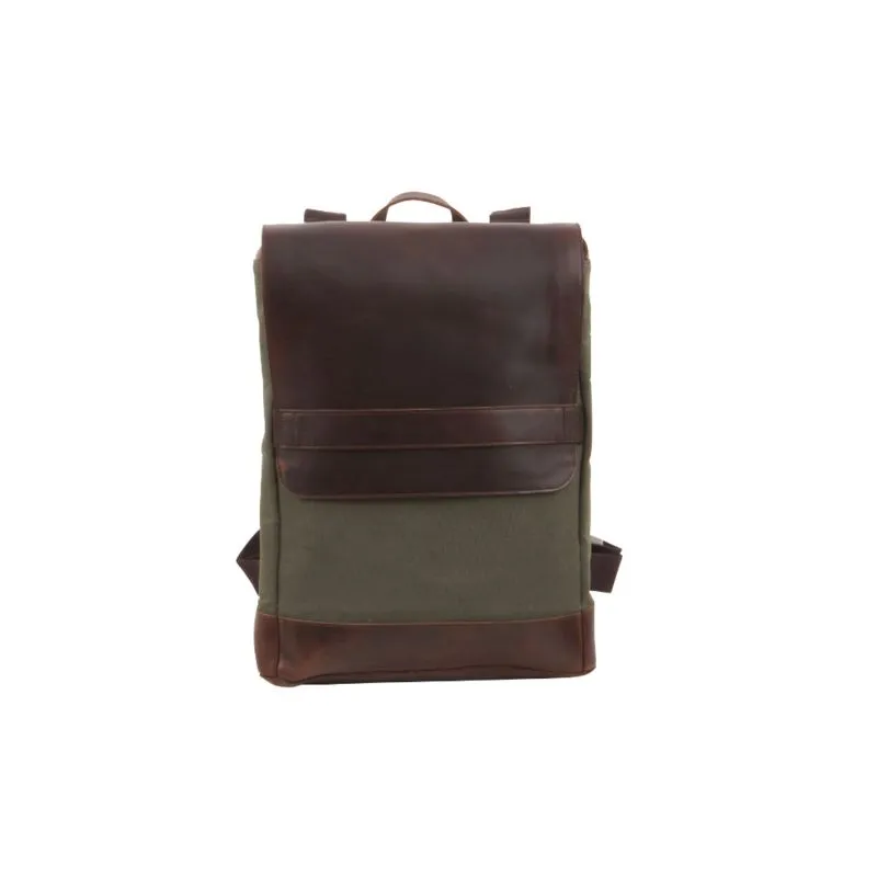Buckle & Seam Canvas Rucksack Morris - Canvas Gün \/ Innenfutter Blau