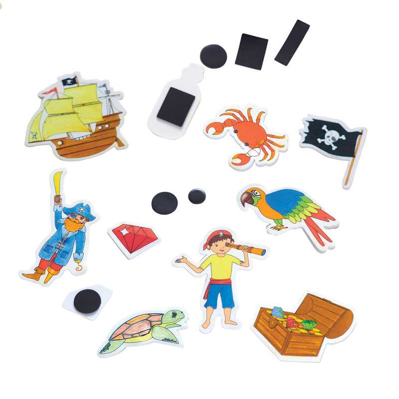 Atelier magnets plastique fou Pirates Oxybul