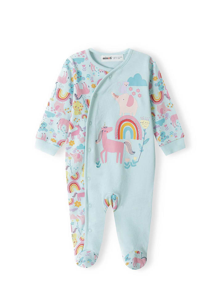 Minoti 2tlg. Set: Schlafoverall tulip 1 in aquamarin günstig kaufen