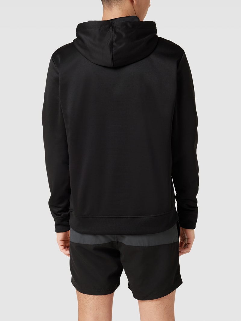 Hoodie mit Label-Stitching Modell 'RUTILE' in schwarz