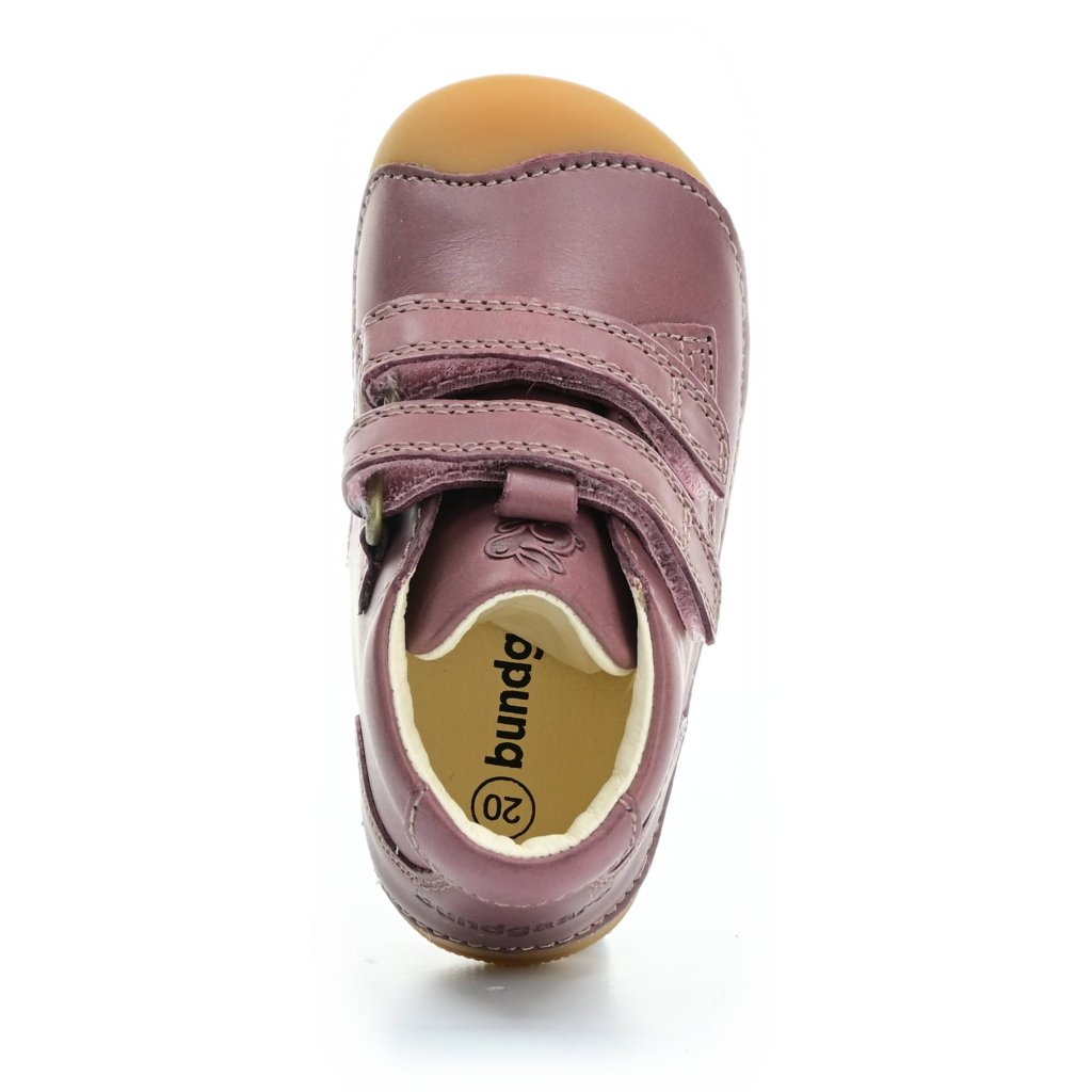 Bundgaard Petit Velcro Dark Pink dunkel rosa Mid Cut Barfußschuhe