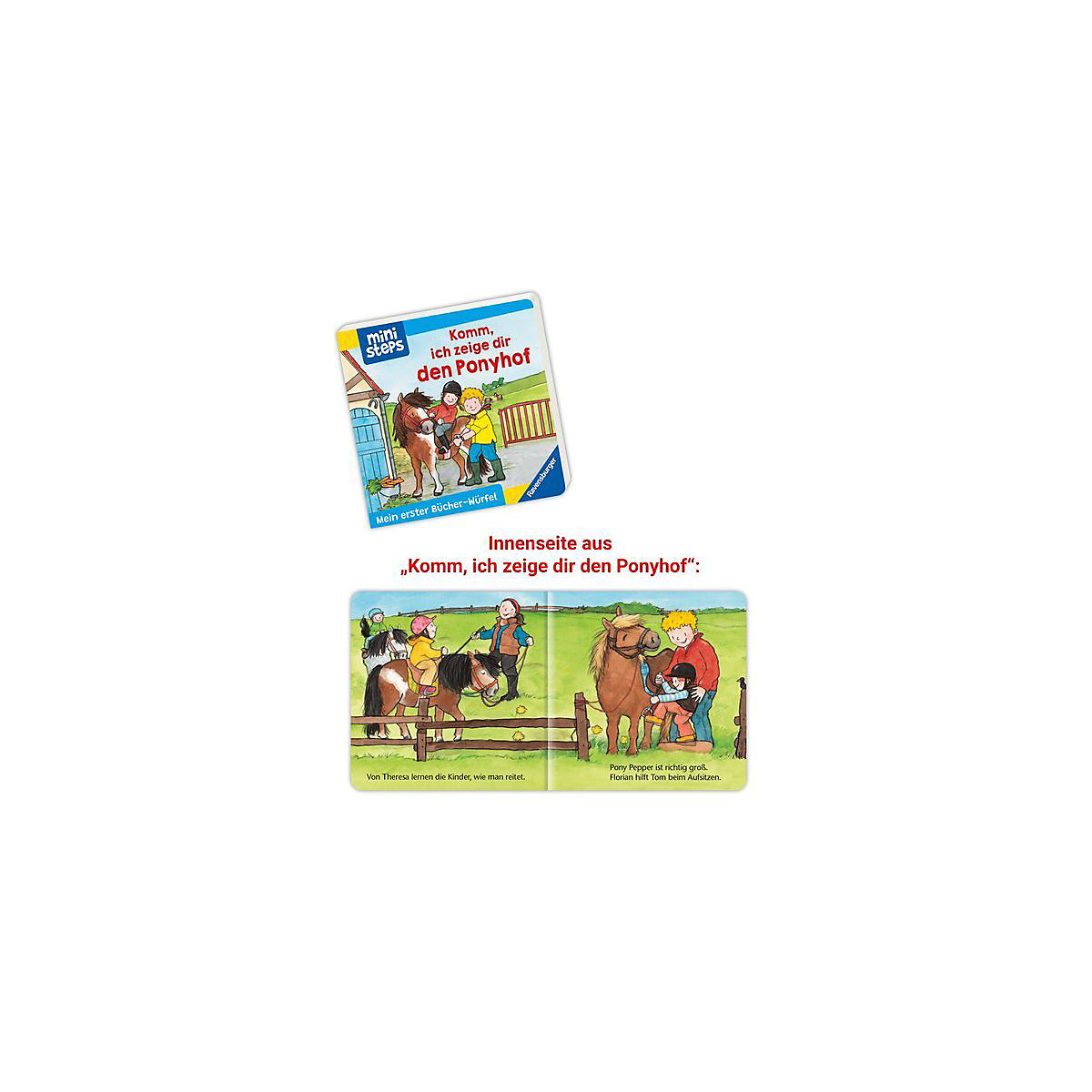ministeps: Mein erster Bücher-Würfel: Kita, Zoo und Feuerwehr (Bücher-Set)