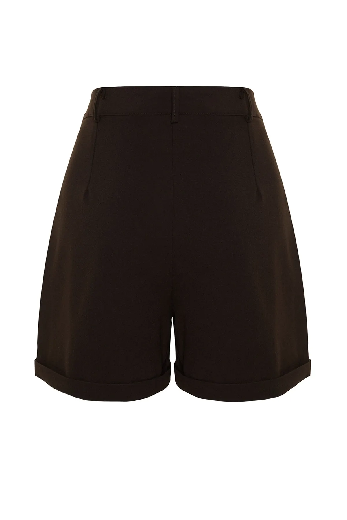 Trendyol Collection  Shorts - Braun - Hoher Bund
