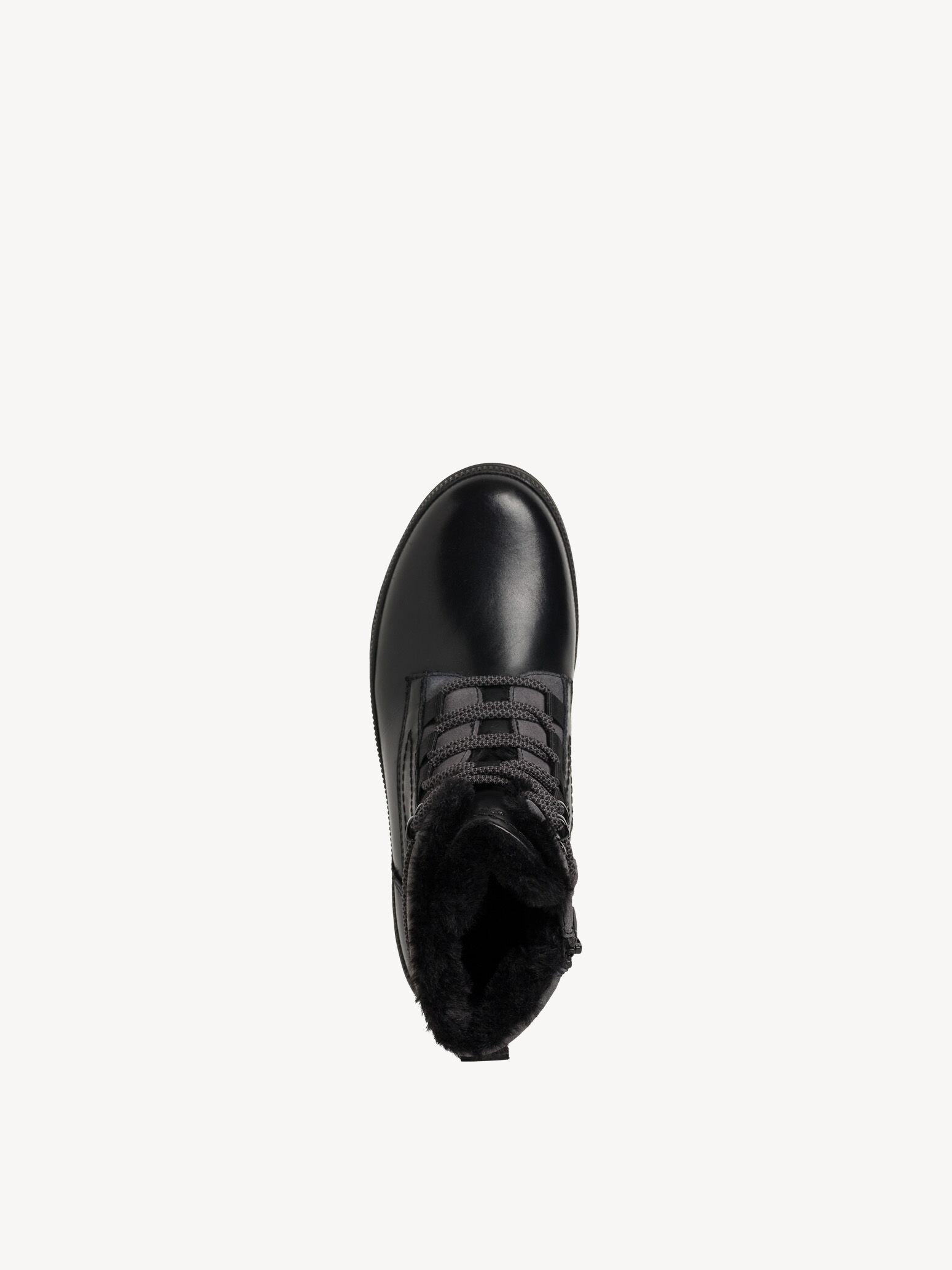 Bottine en cuir - noir
