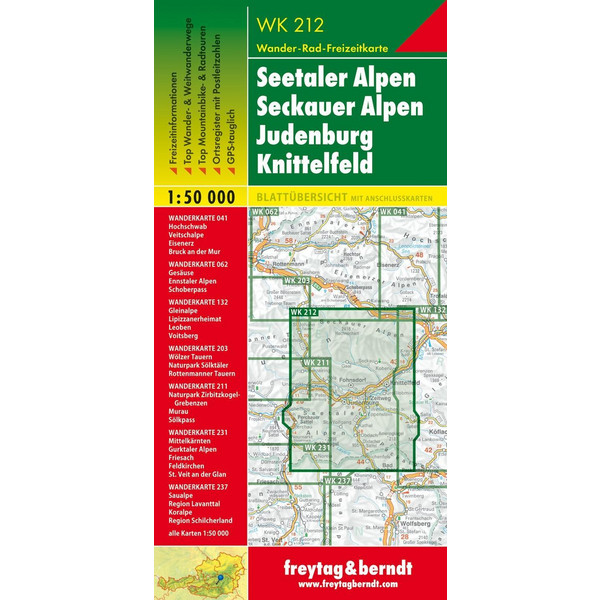 Seetaler Alpen / Seckauer Alpen 1 : 50 000. WK 212 - Wanderkarte