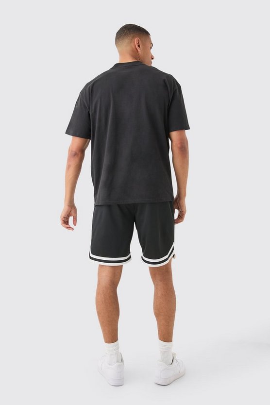 Oversize T-Shirt mit Totenkopf-Print