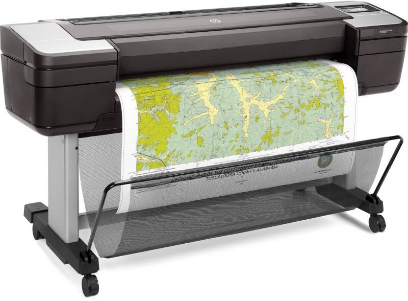 HP DesignJet T1700 Mono Thermal Großformatdrucker DIN A0 Schwarz, Grau 1VD87A#B19