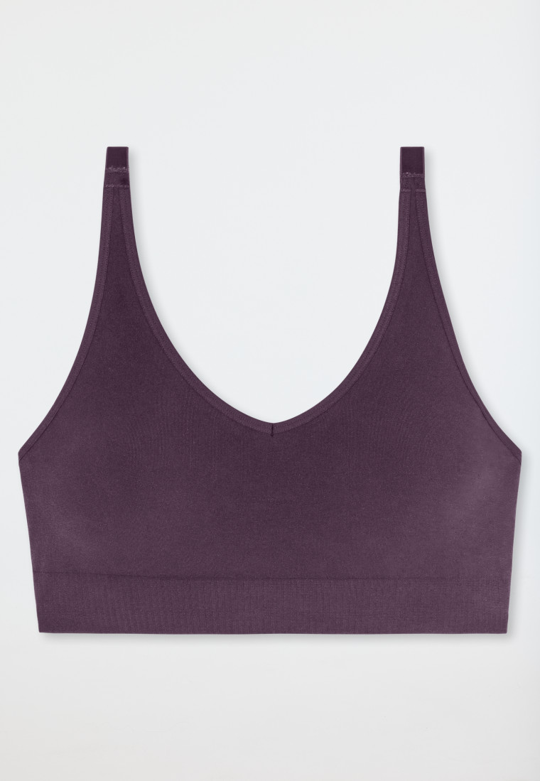 Soft-BH herausnehmbare Pads pflaume - Classic Seamless