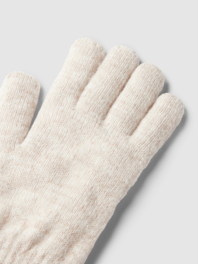 Handschuhe mit Label-Detail Modell 'Witzia' in offwhite
