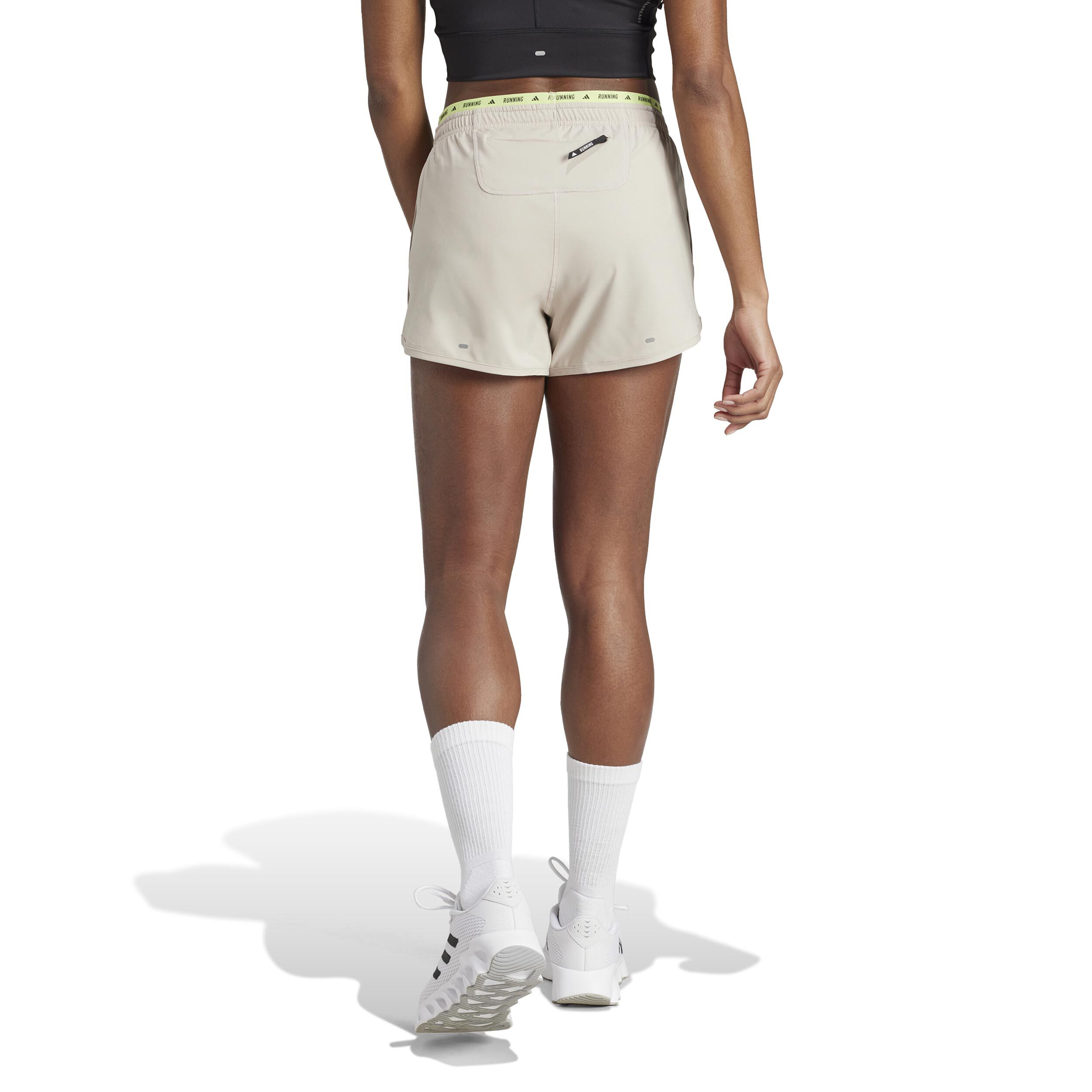 Own The Run 3S Laufshorts Damen - Beige