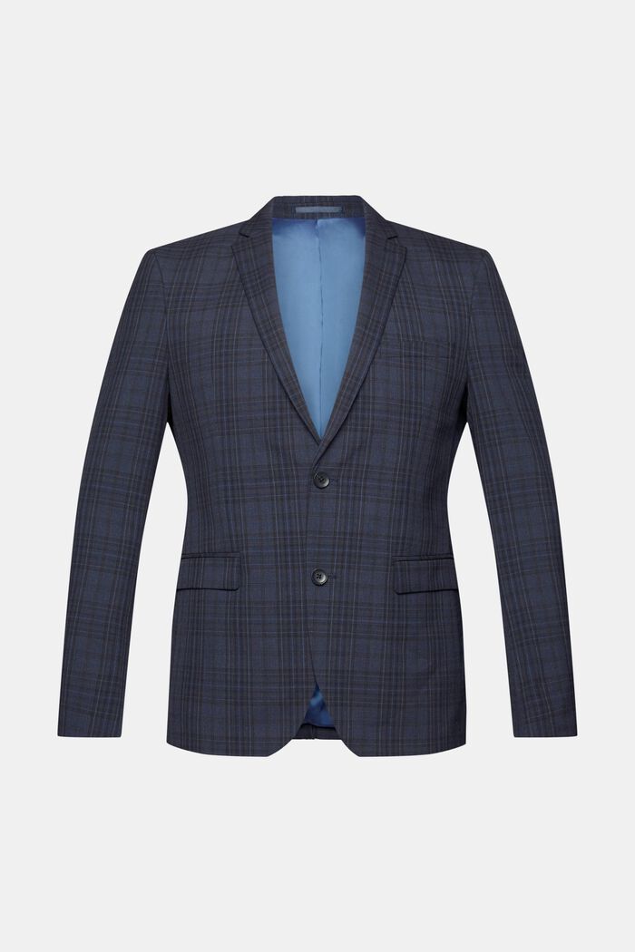 Mix & Match: Einreihiger Blazer mit Karomuster