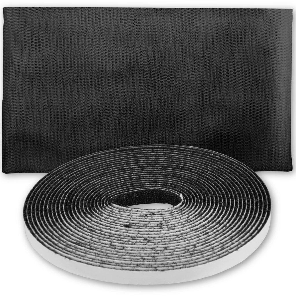 Pro Home Insektenschutz-Fensterrahmen Premium, (4-St), Fliegennetz Mückennetz 130x150cm inkl. selbstklebendem Klettband zu einfachen Fliegengitter-Befestigung
