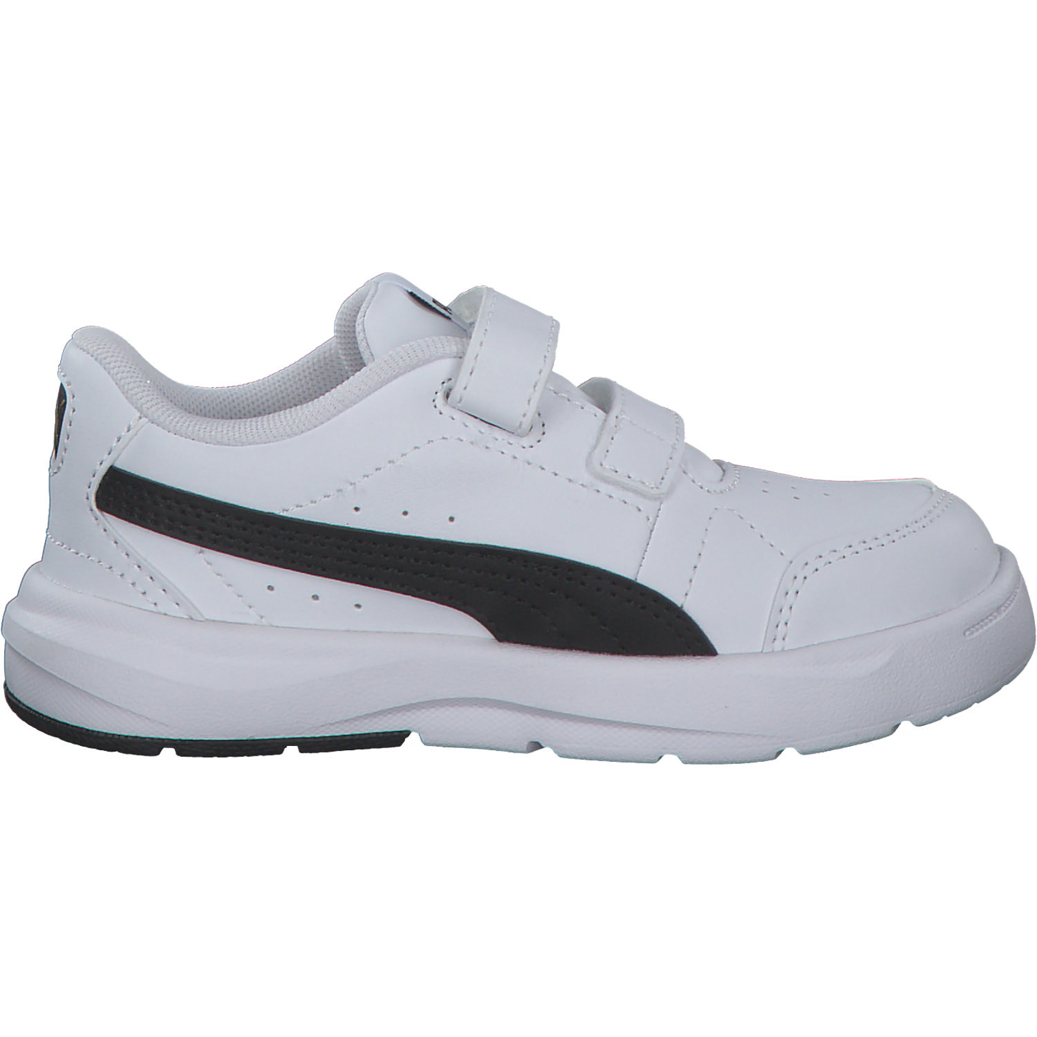 Puma Evolve Court V Inf 389146, Sneakers Low, Kinder, puma white/puma black/puma gol