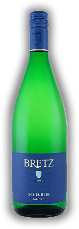 Ernst Bretz, Bechtolsheimer Petersberg, Scheurebe, Kabinett, lieblich, 2022, Rheinhessen  Ernst Bretz, Bechtolsheimer Petersberg, Scheurebe, Kabinett, lieblich, 2022, Rheinhessen   Jahrgang 2022 - 1	 Liter - Vol 9,0%