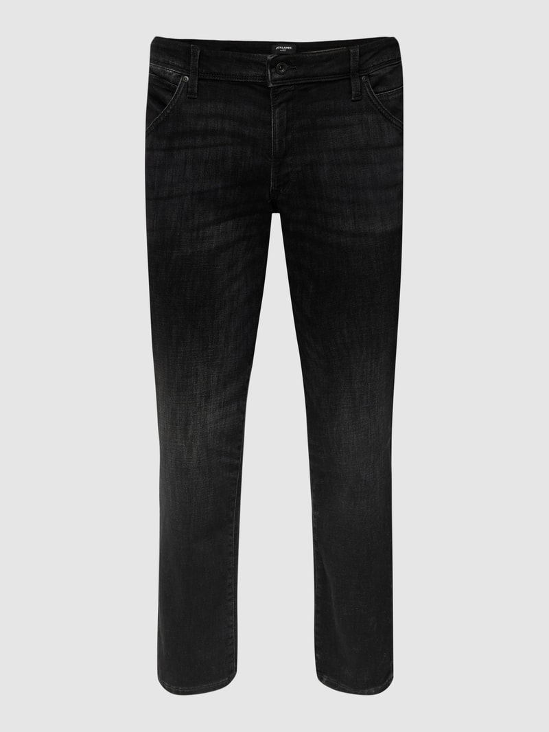 PLUS SIZE Slim Fit Jeans mit Stretch-Anteil in schwarz