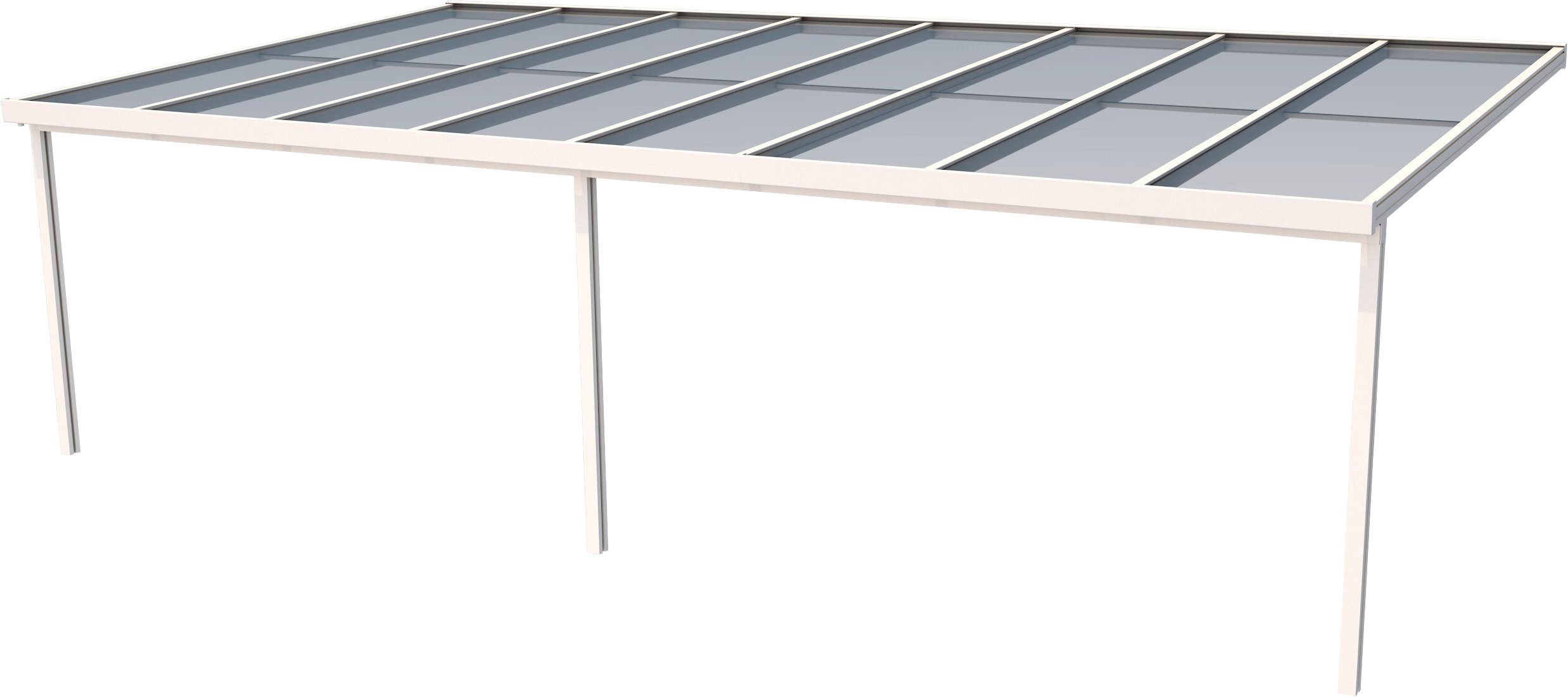 GUTTA Terrassendach Premium, BxT: 812,5x406 cm, Bedachung Dachplatten, BxT: 813x406 cm, Dach Acryl klar