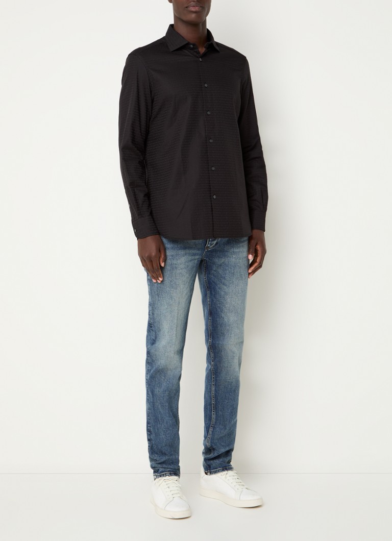 Camicia Emporio Armani dalla vestibilità classica con logo stampato.