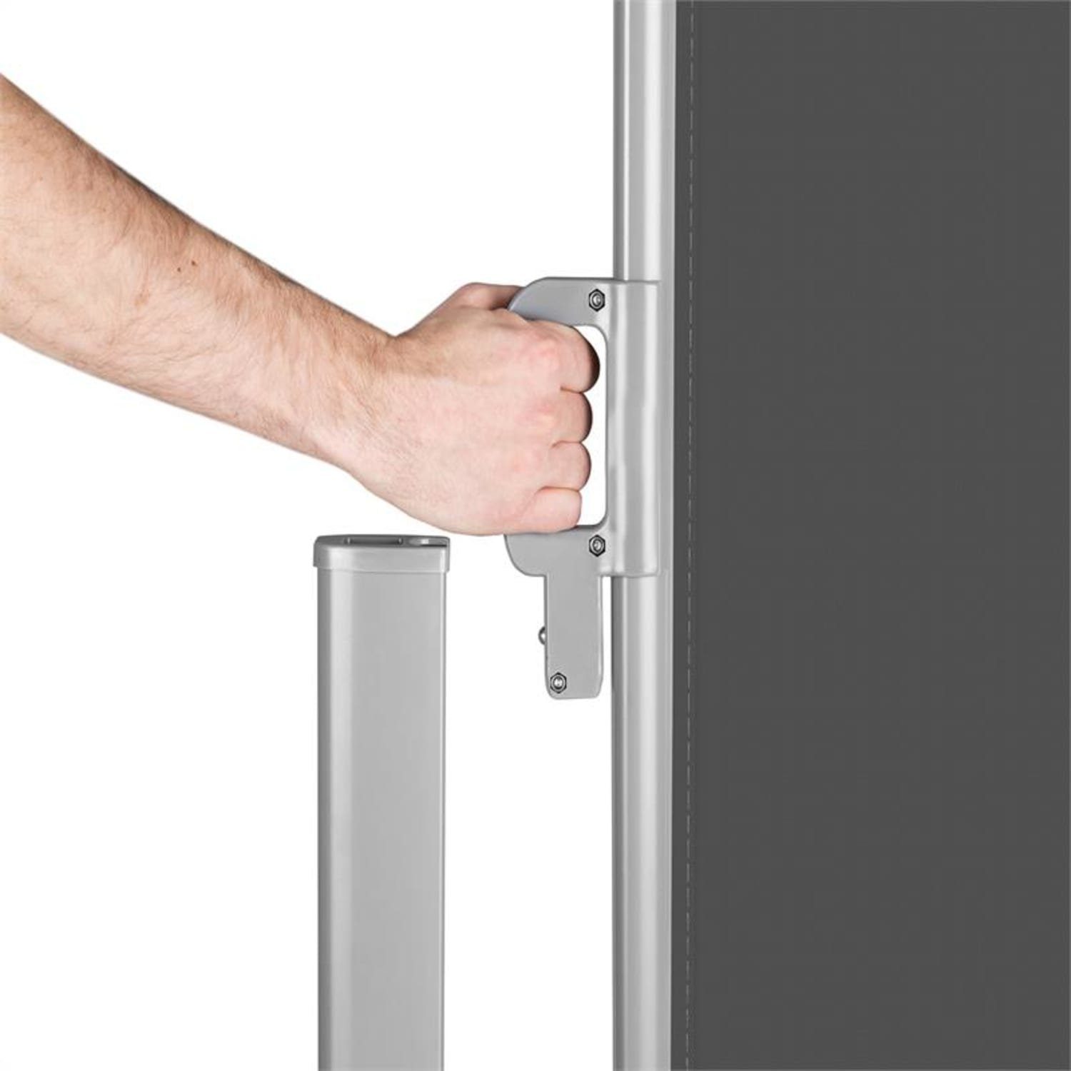 blumfeldt Markise Bari Doppio 620 Doppel-Seitenmarkise 6x2,0 m Aluminium anthrazit