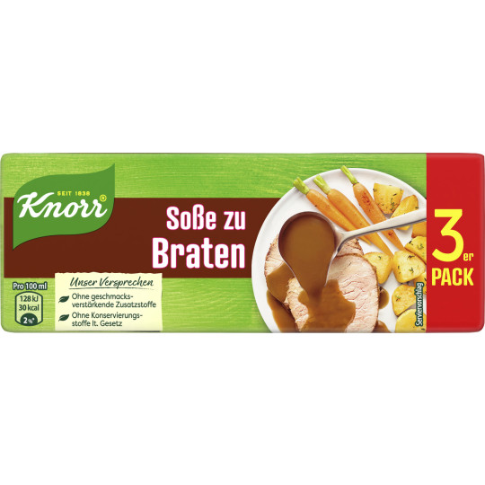 Knorr Soße zum Braten ergibt 3x 250ML 69G