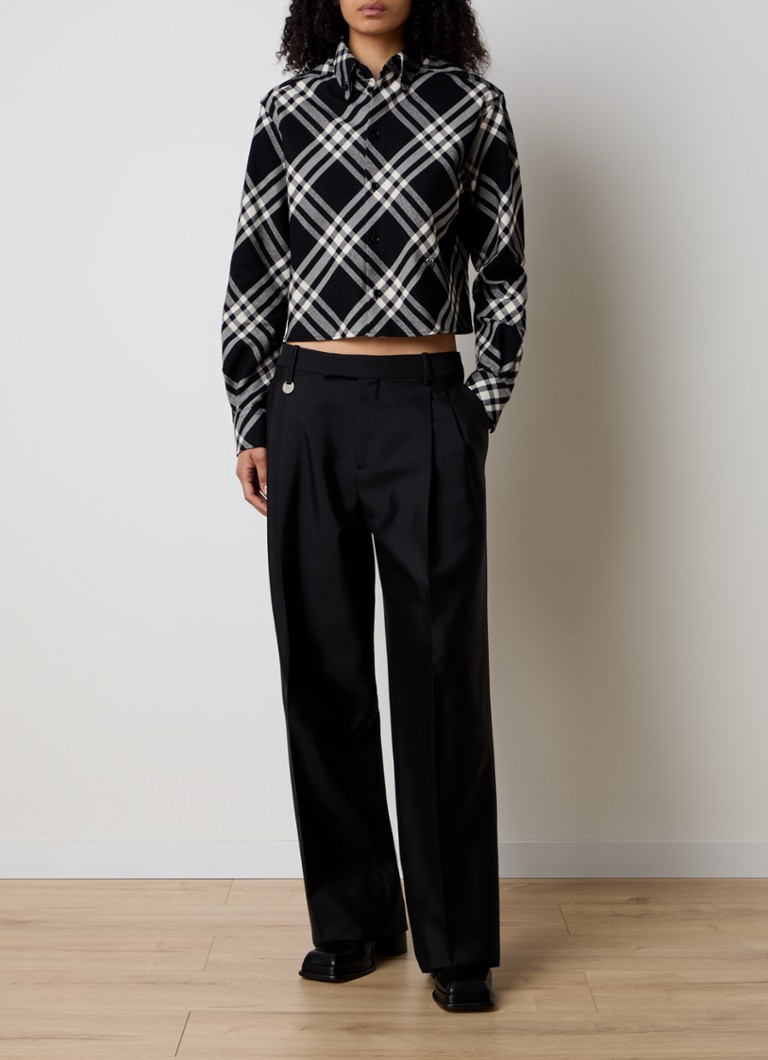 Κοντή μπλούζα Burberry με καρό σχέδιο