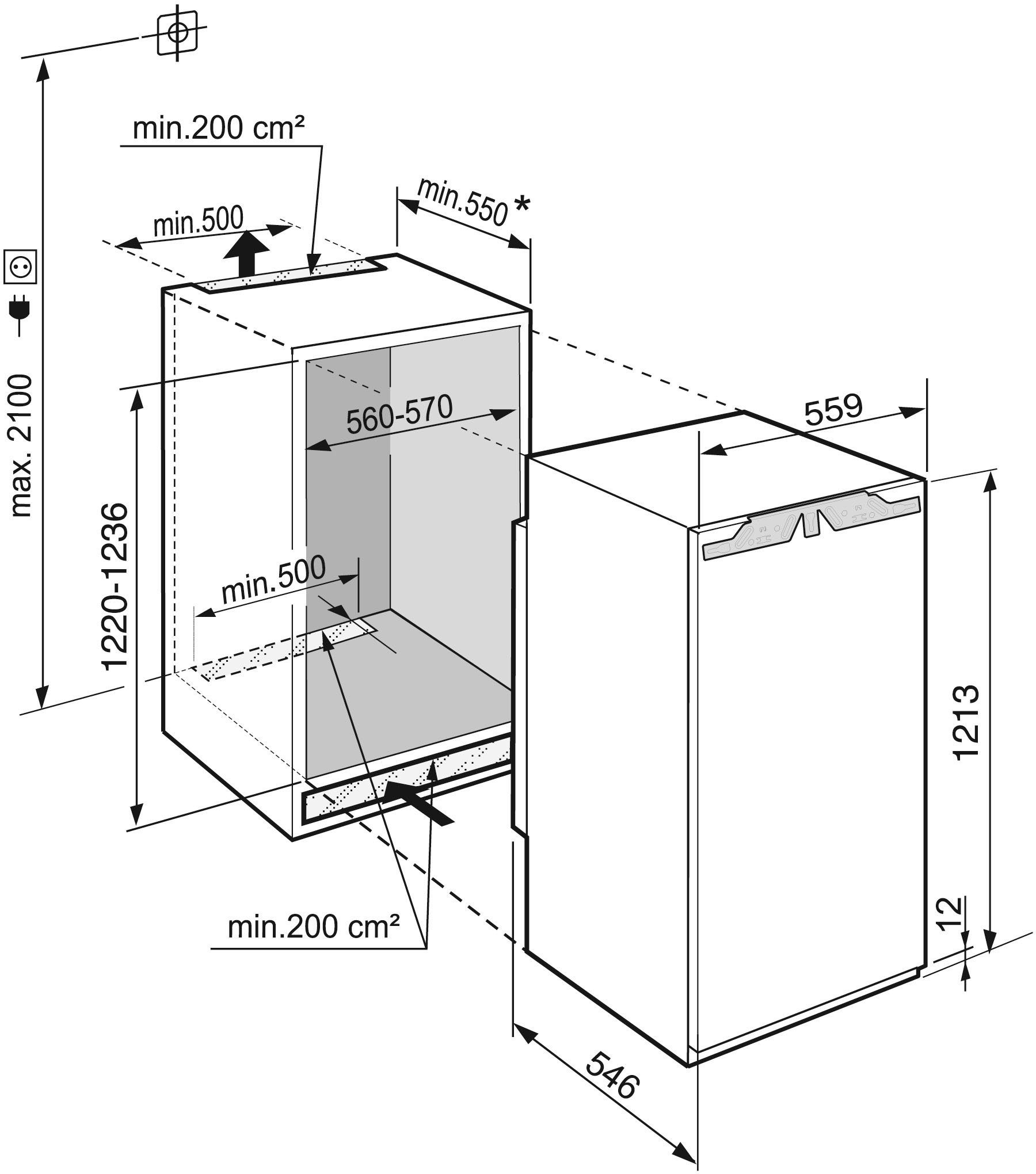 Liebherr Einbaukühlschrank IRBAd 4170_991637051, 121,3 cm hoch, 55,9 cm breit, 4 Jahre Garantie inklusive