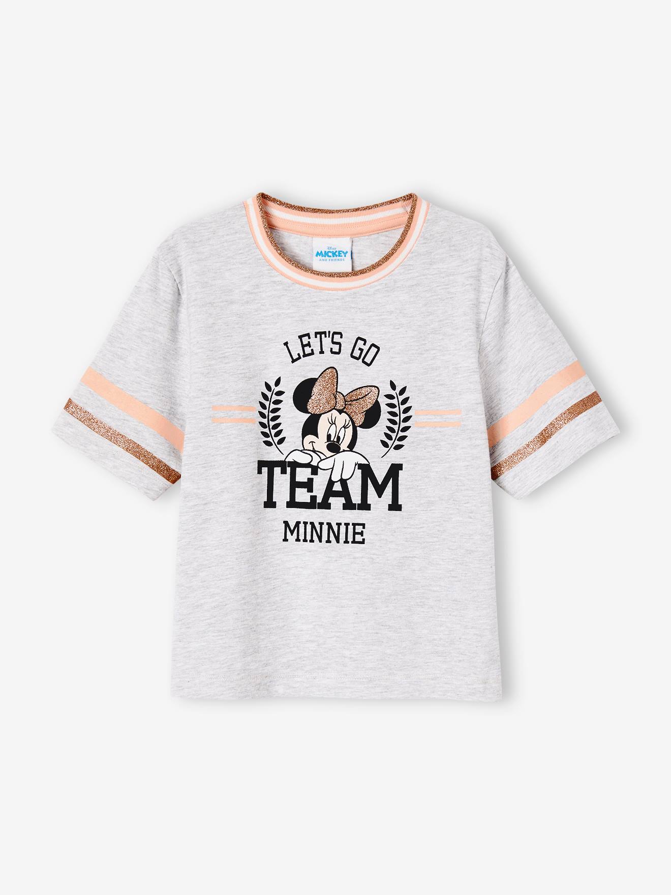 Pyjashort fille DS® Minnie gris chiné