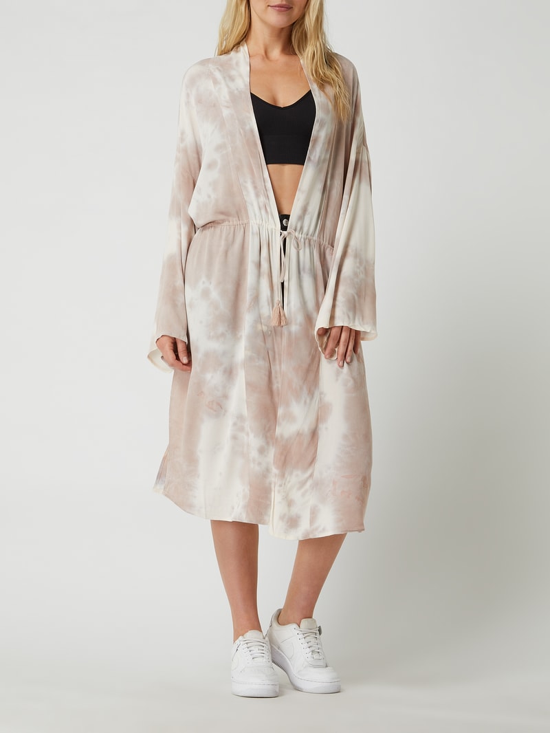 Kimono aus Viskose in mauve