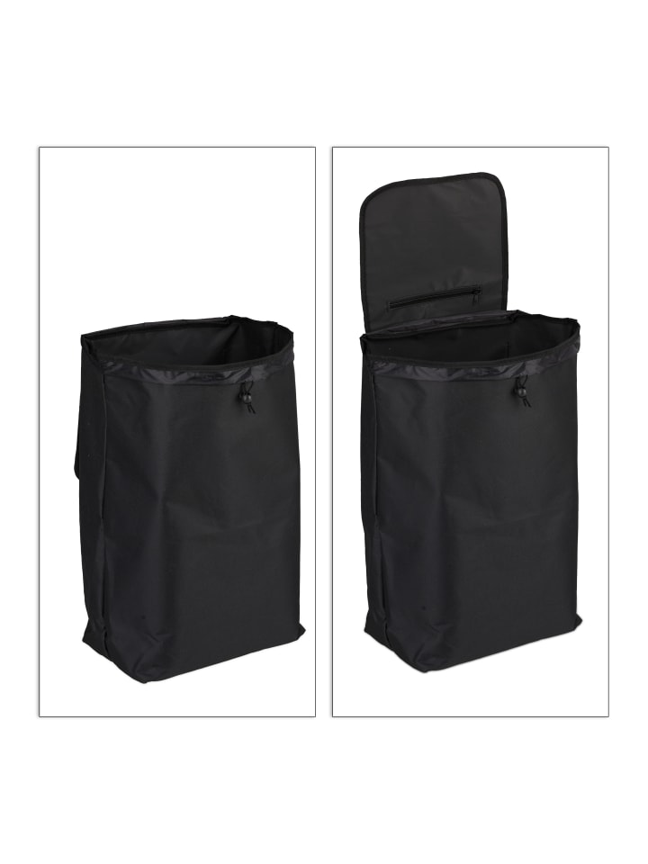 relaxdays Einkaufstrolley in Schwarz günstig kaufen onesize