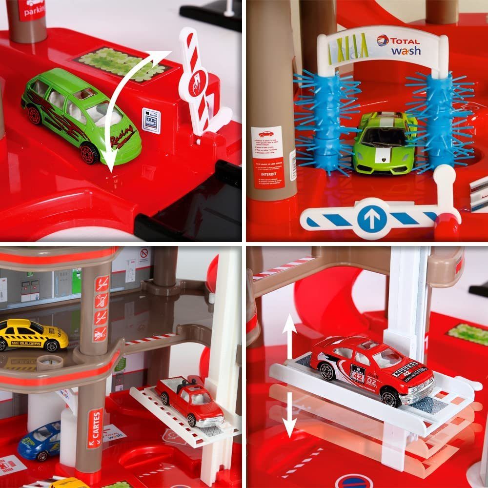 STARLUX Spielfahrzeug-Erweiterung Total Auto Parkhaus Parkgarage Autogarage Tankstelle 3 Ebenen
