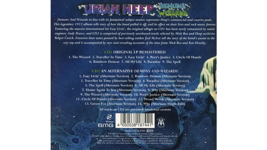 DEMONS AND WIZARDS(DELUXE EDITION) Digipak
