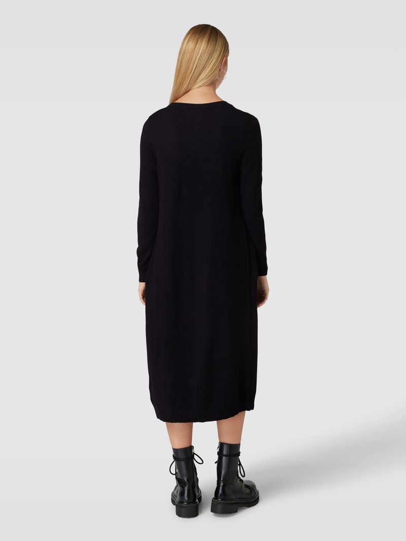 Longcardigan mit Eingrifftaschen Modell 'LESLY' in schwarz