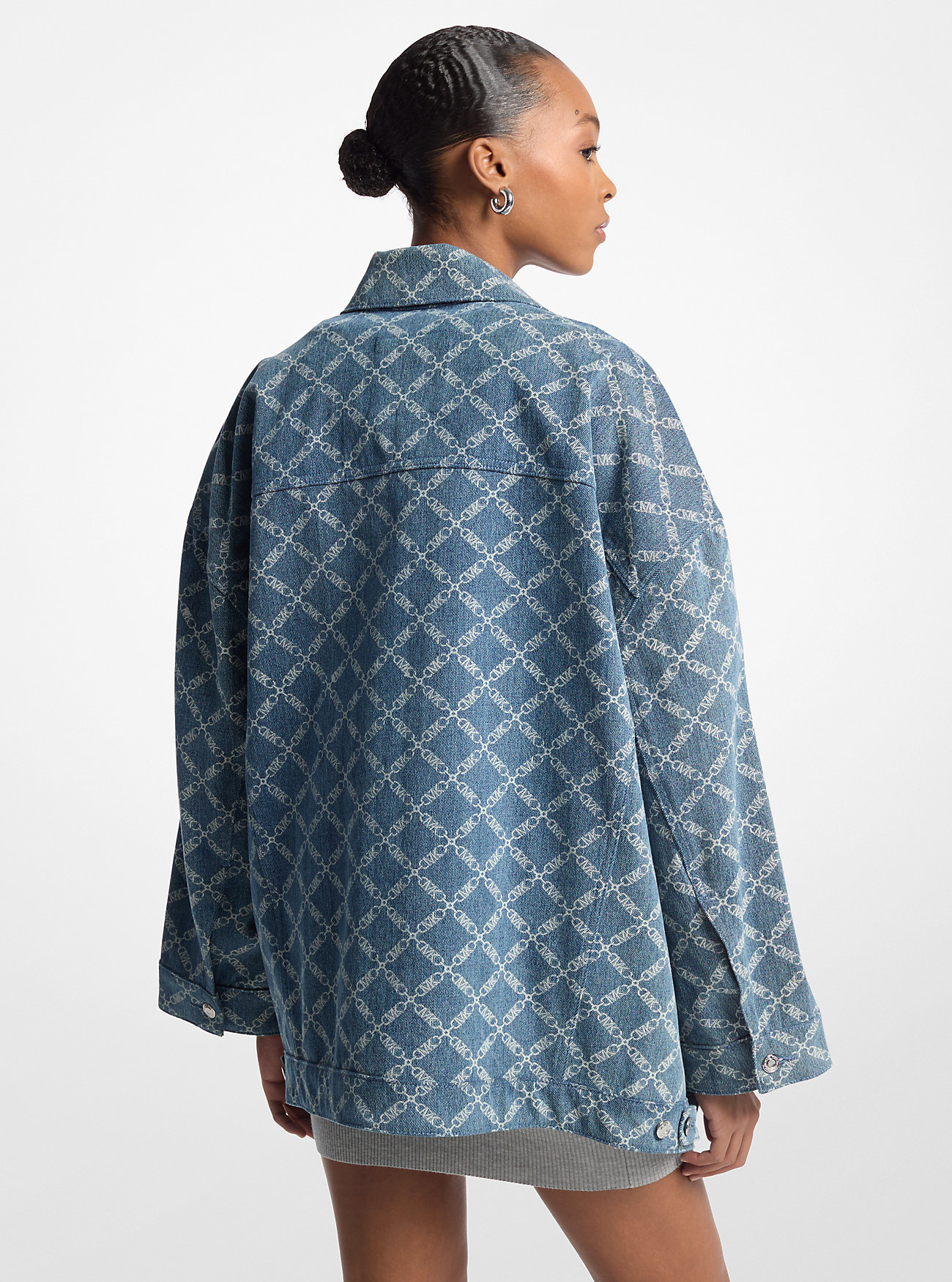 Empire Jacquard Oversized Denimjakke, Dakota Skulderveske, Kendra Slide Sandal - UNION WASH