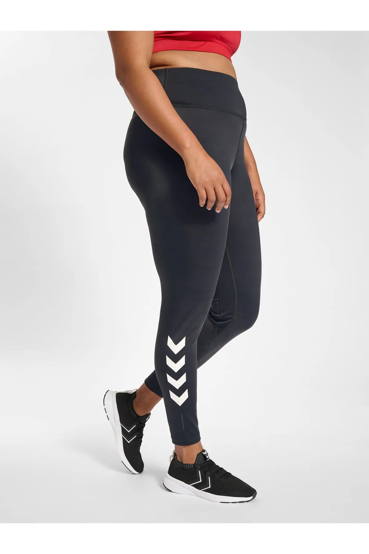 hummel  Sport-Leggings - Grau - Mittlerer Bund