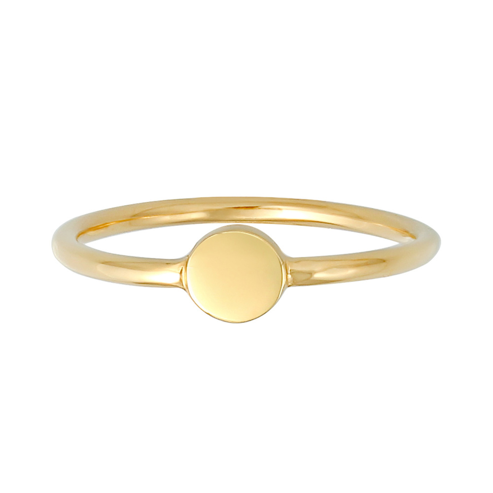 Elli Elli Bague Bague à empiler pour femme - Blogueur de la tendance de base Geo Plaqu Bague