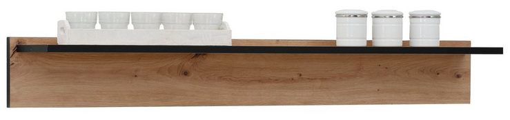 HELA Wandboard Ariana, Schwarz abgesetzte Kanten, 120 cm