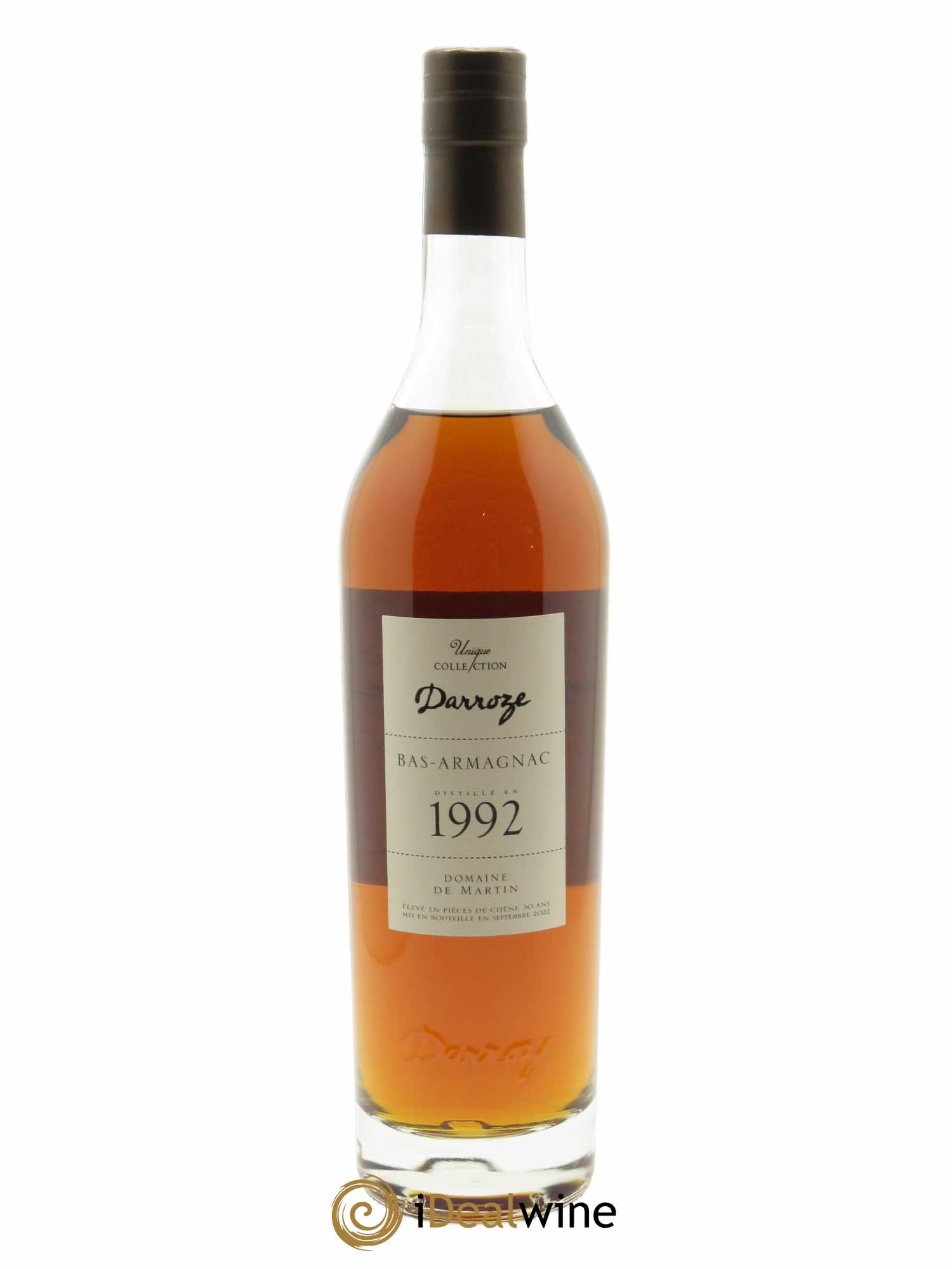 Bas-Armagnac Domaine de Martin 50° Darroze  1992 - Lot de 1 Bouteille