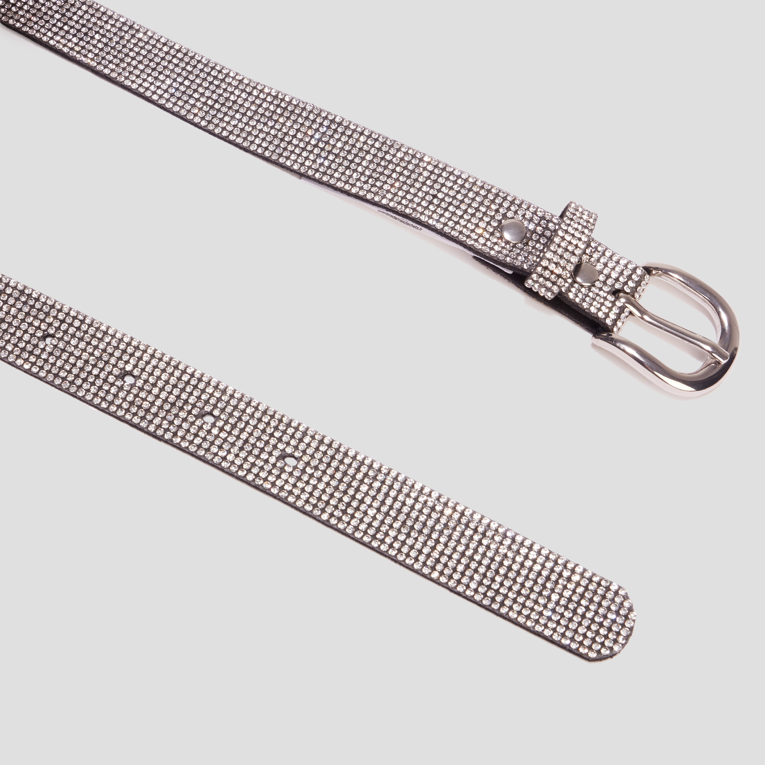 Ceinture à strass gris argent femme | La Halle