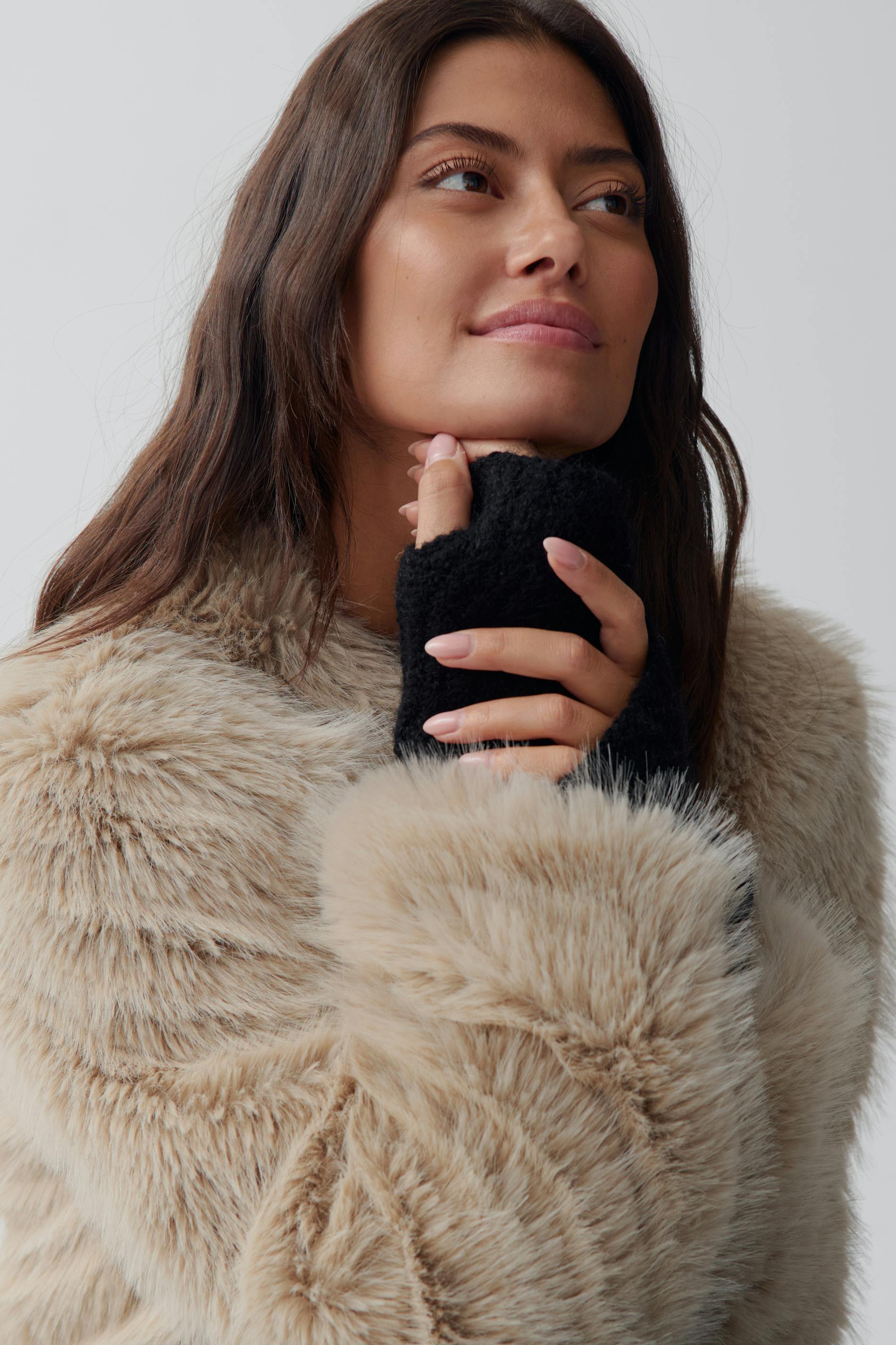 Brushed wrist warmers