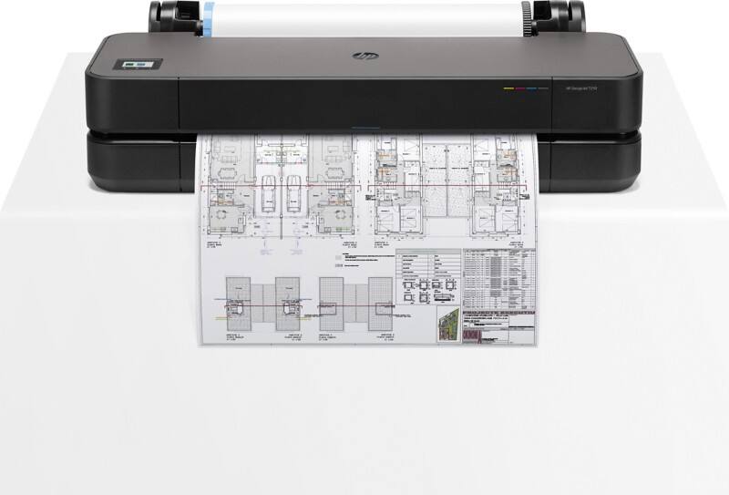 HP Designjet T250 Farb Tintenstrahl Großformatdrucker DIN A1 Schwarz