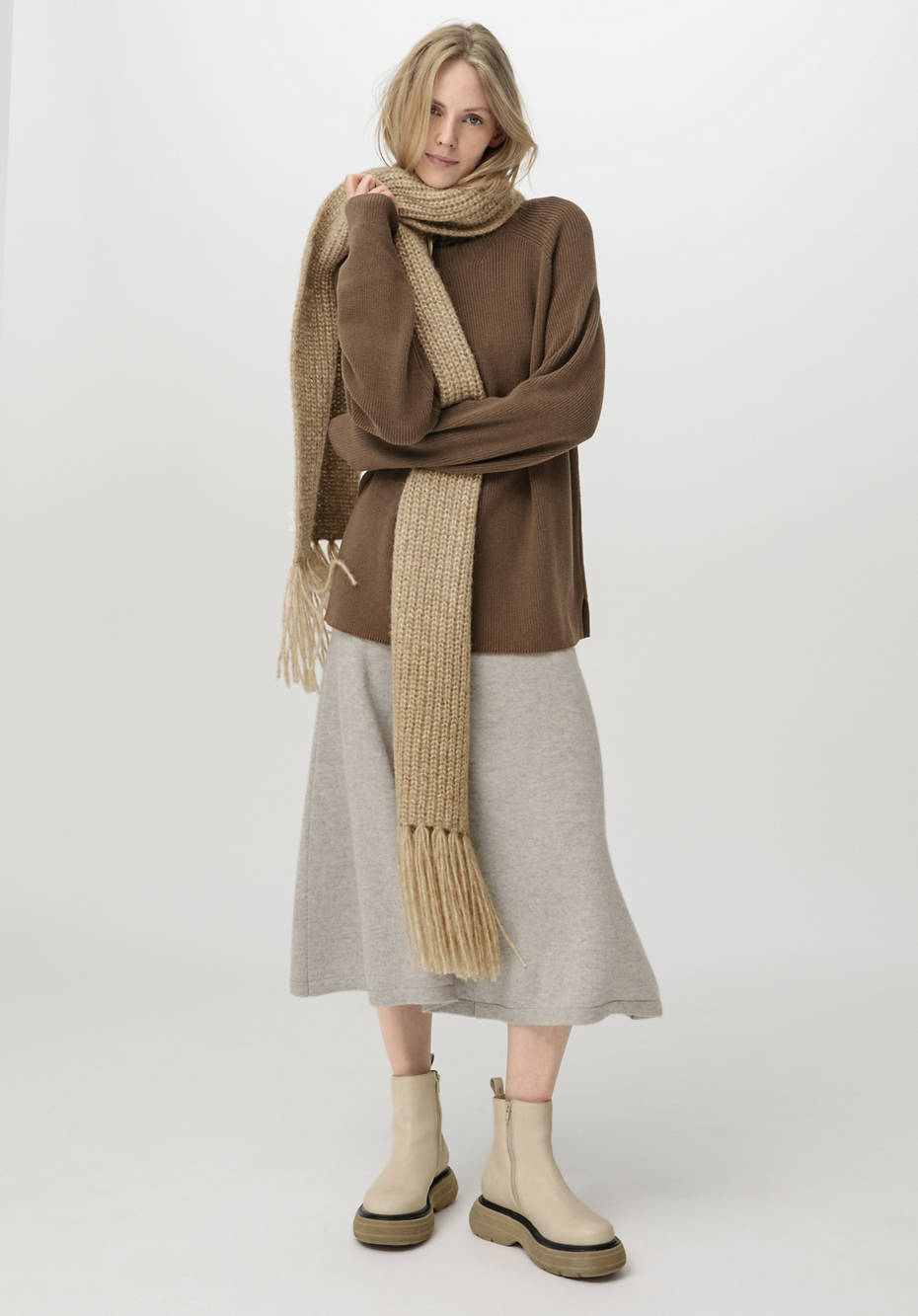 Rollkragenpullover aus reiner Bio-Baumwolle