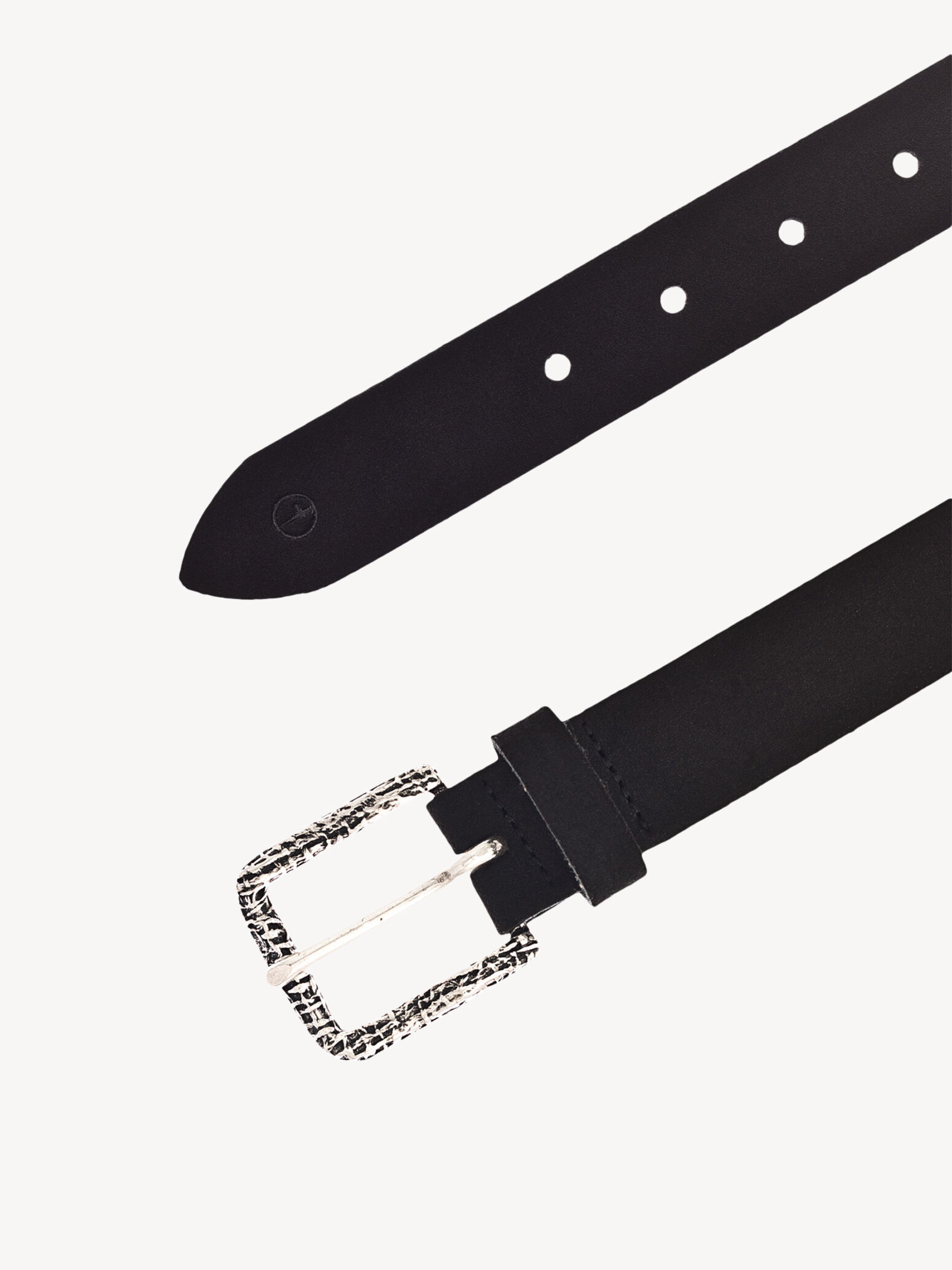 Ceinture en cuir - noir