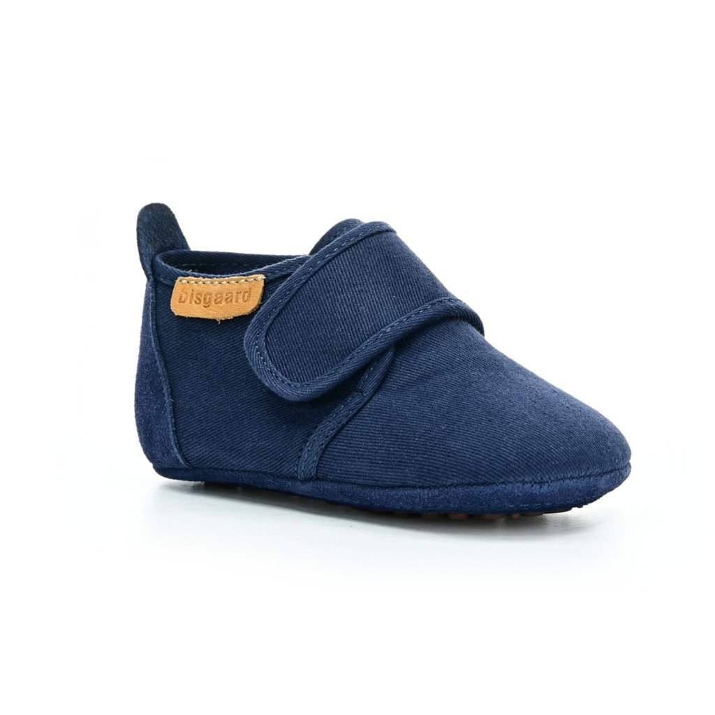 Bisgaard Baby Cotton Dark Blue Barfußschuhe