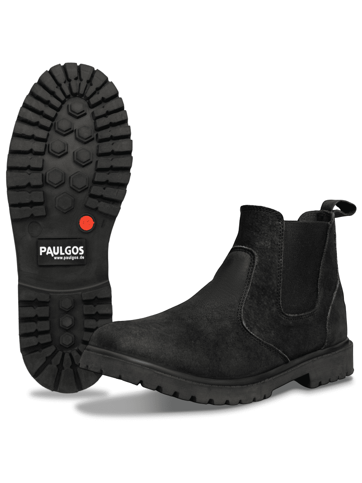 PAULGOS Herren Chelsea Boots, Stiefeletten, Schuhe in Schwarz günstig kaufen