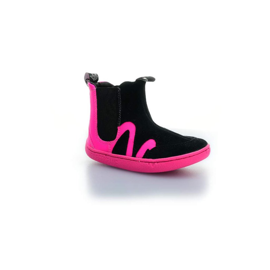 Paperkrane Hot PNK Wave K rosa-schwarze Chelsea Barfußschuhe