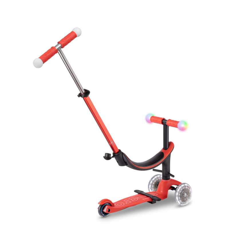 Trottinette 3 Roues - 3en1 Révolution Magic Rouge