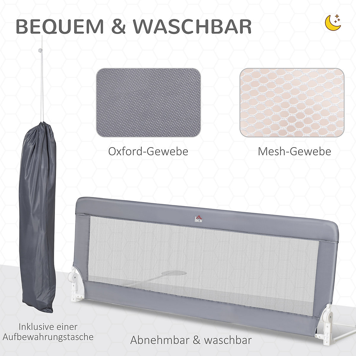 Bettgitter mit Schutzanker