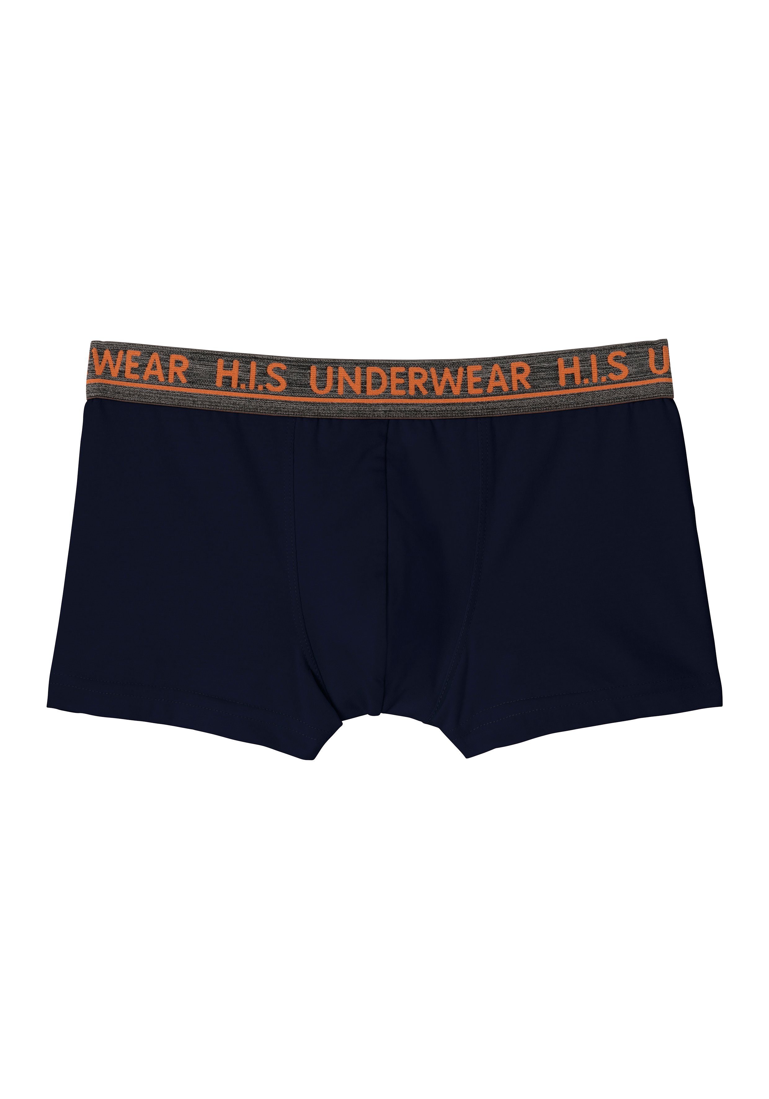 H.I.S Boxer (Packung, 4-St) für Jungen mit meliertem Logo Webbund