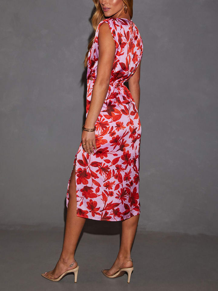 Milan Kiss Kleid in Rosa/ Rot günstig kaufen
